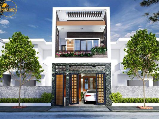Mẫu nhà ống 2 tầng đơn giản đẹp