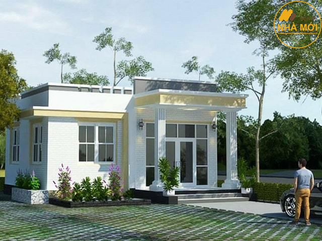 Nhà mái bằng cấp 4 giá rẻ, đẹp 