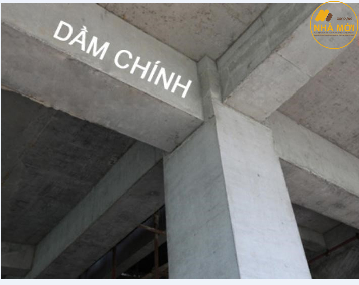 Dàm nhà chính với kết cấu vững chắc 