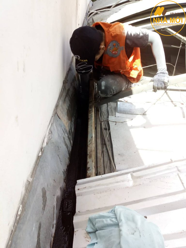 xử lý khe hở giữ 2 nhà