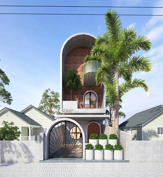 xây dựng mái vòm nhà phố