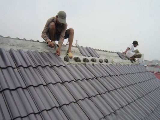 Mái ngói bê tông cốt thép