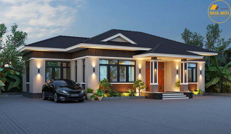 Nhà mái Nhật một tầng 