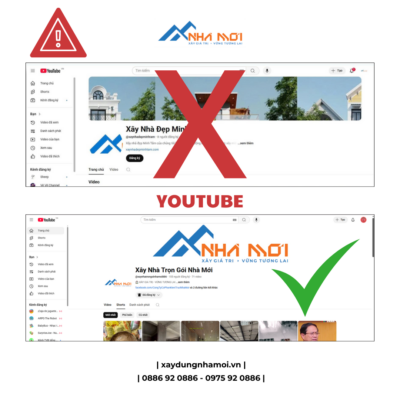 Cảnh báo giả mạo Thương hiệu Nhà Mới - Youtube