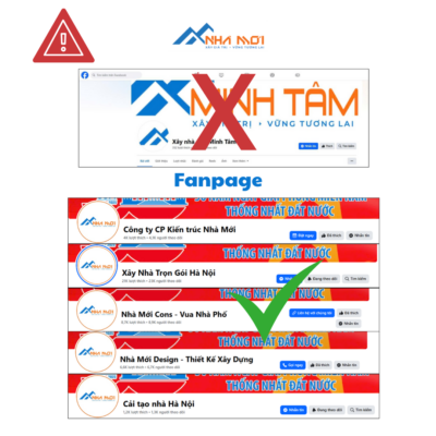 Cảnh báo giả mạo Thương hiệu Nhà Mới - Facebook