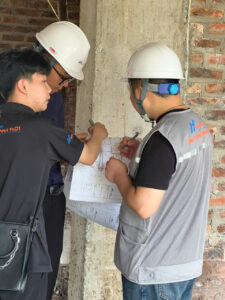 KTS Nhà Mới kiểm tra thi công Biệt thự Bảo Yến