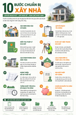 10 bước chuẩn bị xây nhà