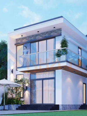 Thiết Kế Công Trình Nhà Phố 2 tầng Tại Ninh Bình