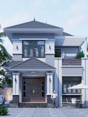 Mẫu Thiết Kế Nhà Mái Nhật 2 Tầng - Ảnh 3