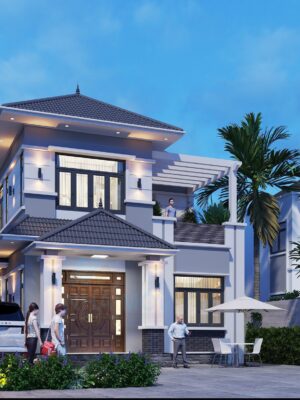 Mẫu Thiết Kế Nhà Mái Nhật 2 Tầng - Ảnh 6