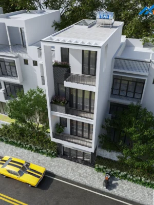 Thiết kế Nhà Phố 4 tầng 4.62 x 13m - Anh Hưng Tứ Hiệp Hà Nội