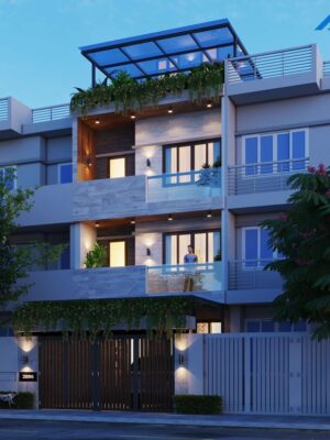 Thiết Kế Kiến Trúc liền kề 3 tầng - Nhà Anh Hiền, An Khánh - Ảnh 3