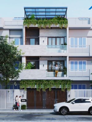 Thiết Kế Kiến Trúc liền kề 3 tầng - Nhà Anh Hiền, An Khánh - Ảnh 7