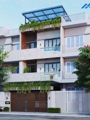 Thiết Kế Kiến Trúc liền kề 3 tầng - Nhà Anh Hiền, An Khánh - Ảnh 6