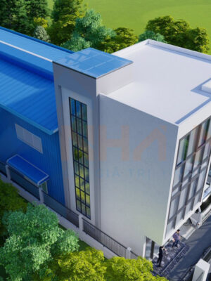 Thiết Kế Và Thi Công Nhà Xưởng Kết Hợp Văn Phòng - Ảnh 3