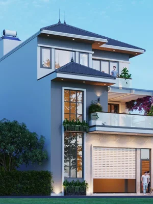 Xay nha tron goi nha anh Dung tai ha Noi