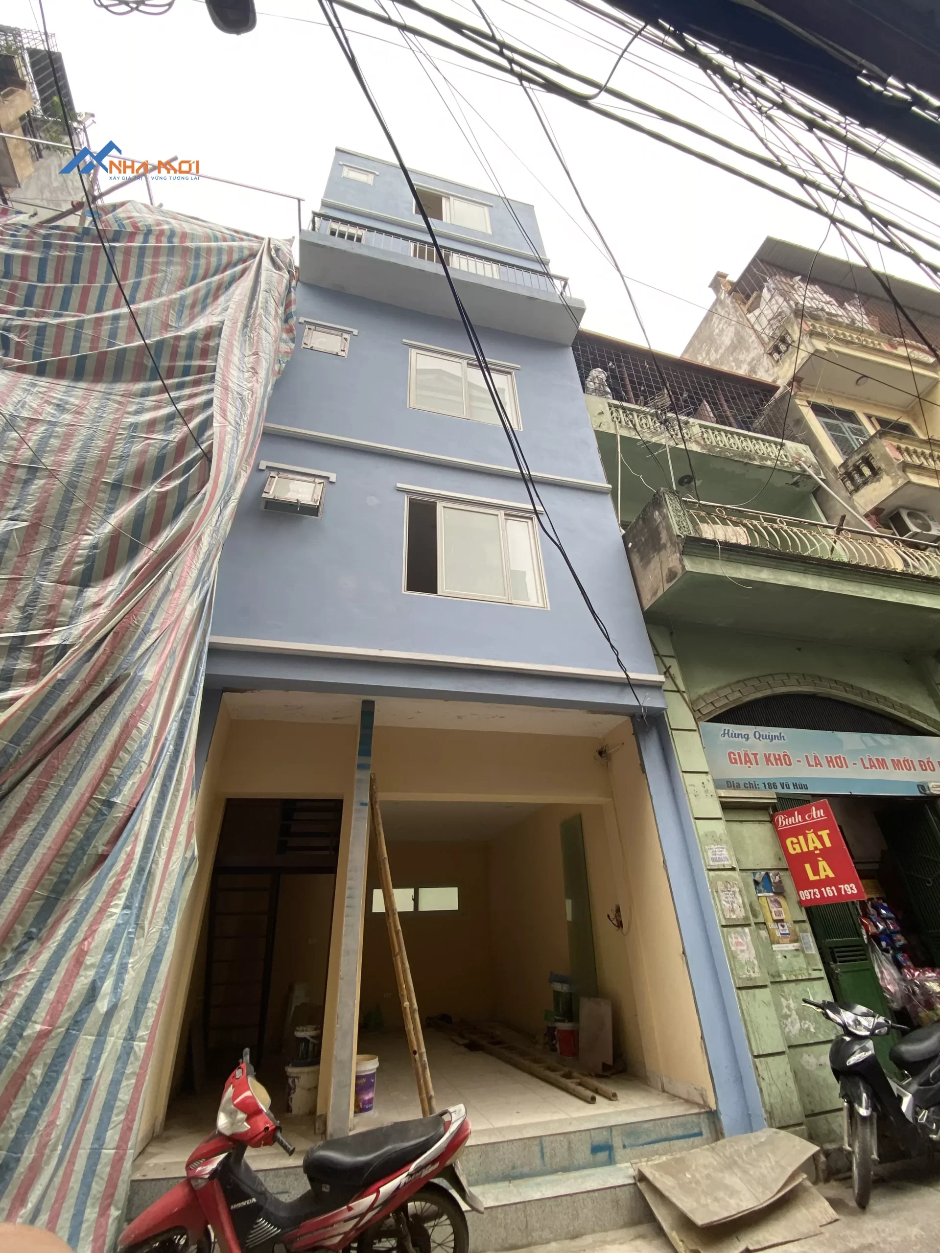 Công trình Nhà cho thuê 5 tầng - Chị Ngọc Anh, Vũ Hữu, Hà Nội