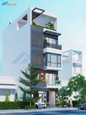 Alternative view of Mẫu Nhà Liền Kề 4 Tầng 1 Tum Tại Thạch Bàn
