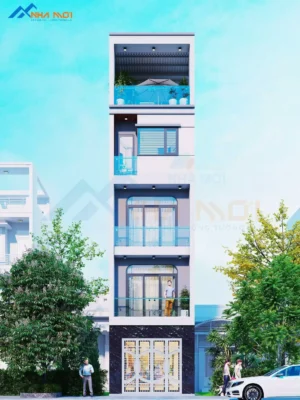 Mẫu Thiết Kế Kiến Trúc Nhà Phố 4 Tầng 1 tum - Ảnh 5