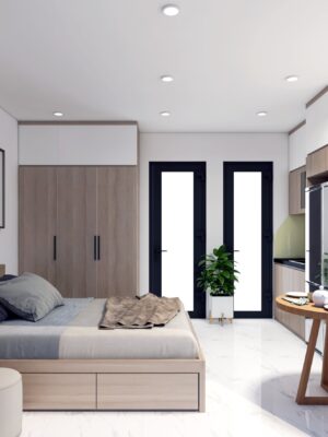 Mẫu Thiết Kế Và Thi Công Kiến Trúc, Nội Thất Căn Trung Cư Mini Tại Quan Nhân - Ảnh 3