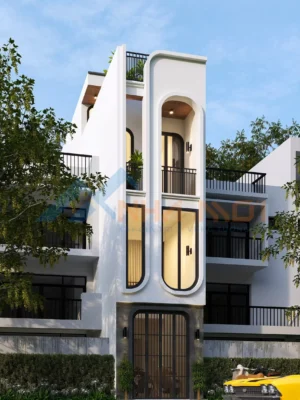Mẫu Thiết Kế Nhà Phố 3 Tầng 1 Lửng Tại Đông Anh