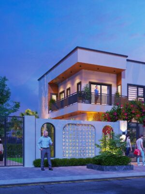 Thiết kế nhà 2 tầng 1 tum 8x10m tại Nông Cống, Thanh Hóa - Ảnh 4