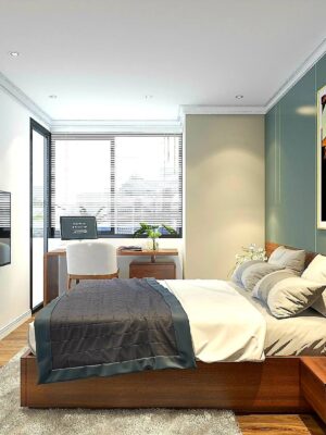Thiết kế nội thất chung cư 100m2 hiện đại | Gỗ sồi Mỹ cao cấp - Ảnh 10