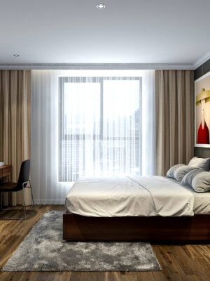 Thiết kế nội thất chung cư 100m2 hiện đại | Gỗ sồi Mỹ cao cấp - Ảnh 4