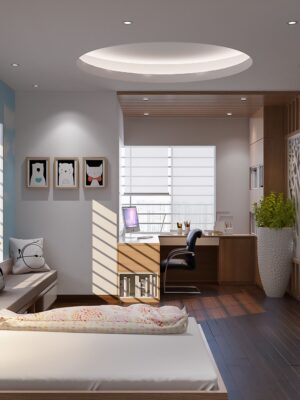 Nội Thất Bằng Gỗ Óc Chó Kết Hợp Với Gỗ Công Nghiệp - Ảnh 8