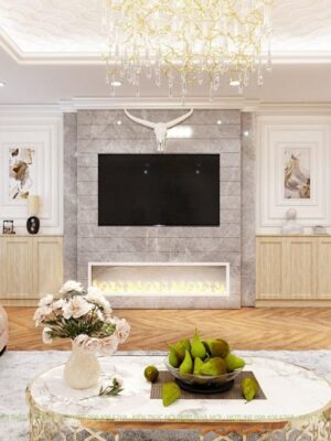 Thiết Kế Nội Thất Căn Hộ Khách Sạn Tân Cổ Điển - Ảnh 3