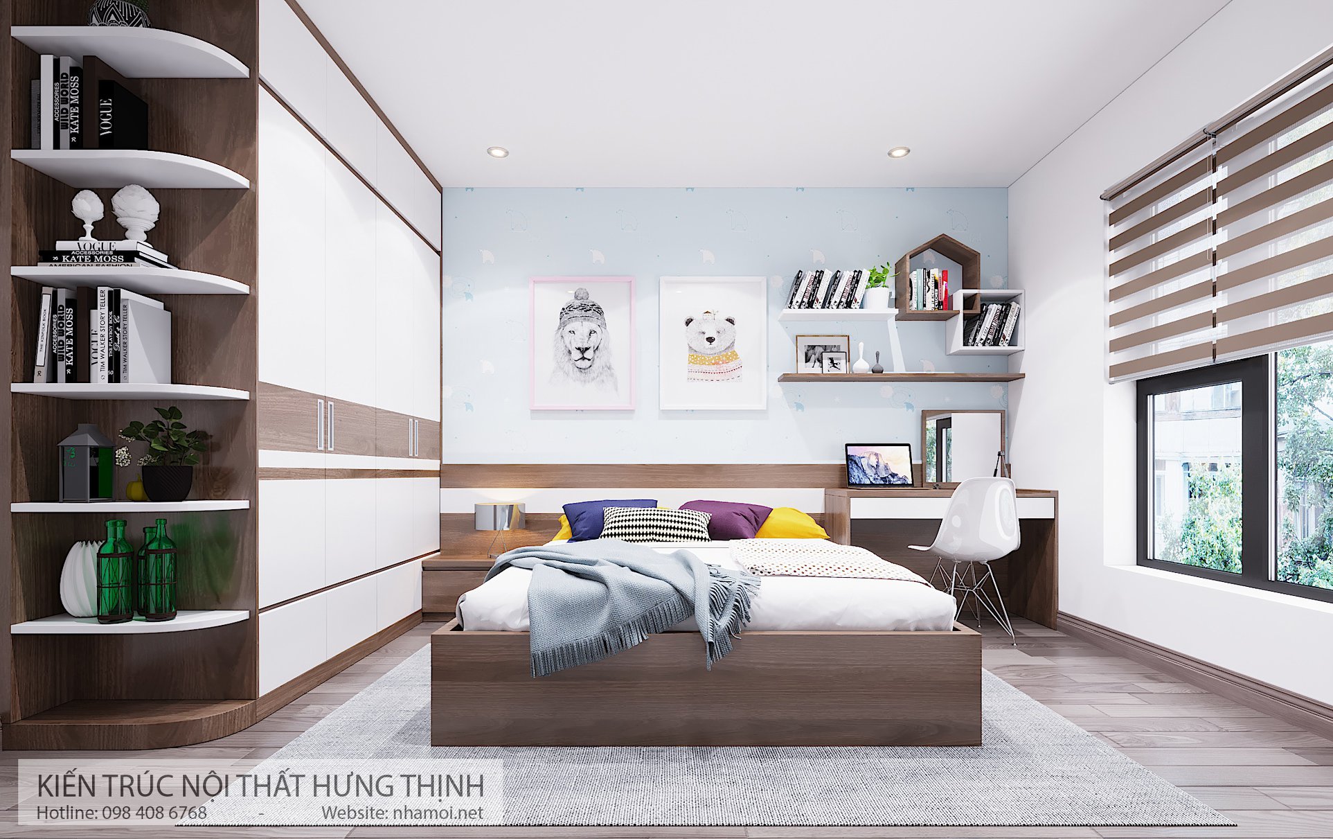 Thiết Kế Nội Thất Căn Hộ Hồng Hà Eco City - Ảnh 10