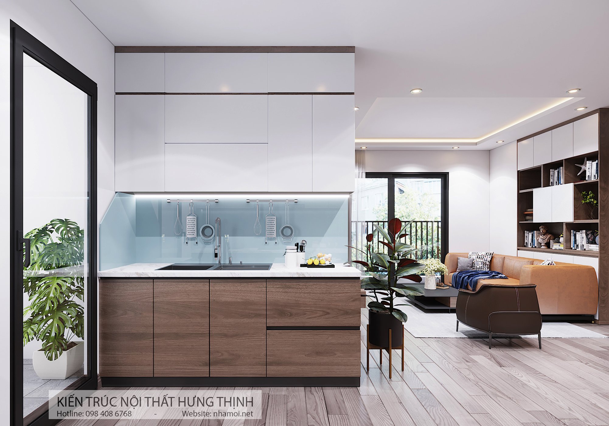 Thiết Kế Nội Thất Căn Hộ Hồng Hà Eco City - Ảnh 2