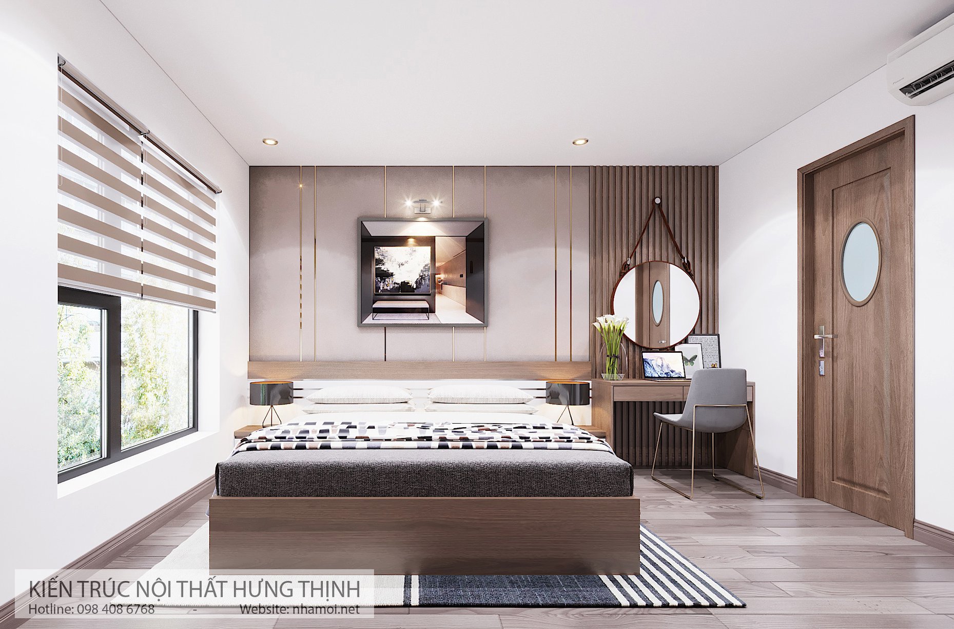 Thiết Kế Nội Thất Căn Hộ Hồng Hà Eco City - Ảnh 12