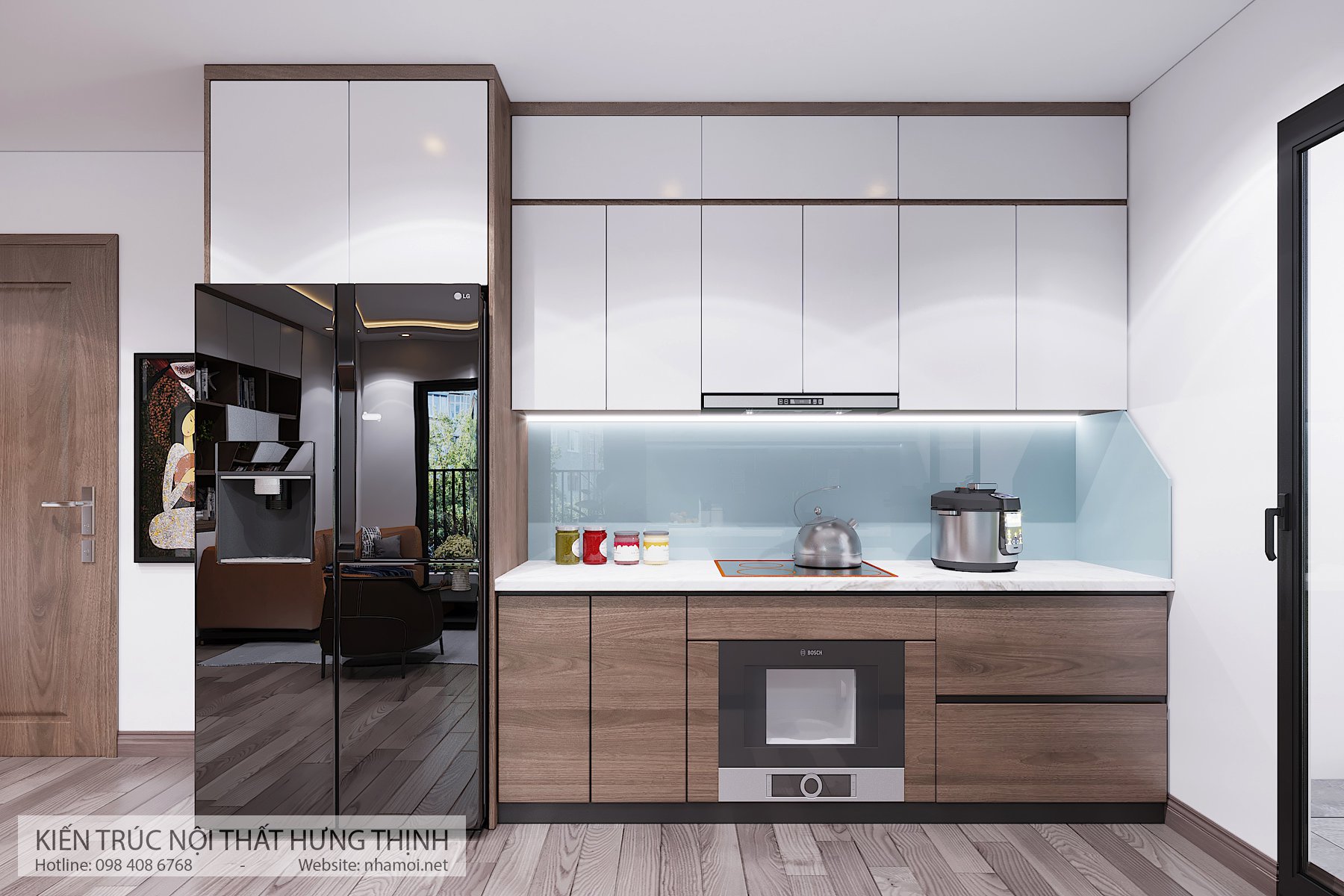 Thiết Kế Nội Thất Căn Hộ Hồng Hà Eco City - Ảnh 3