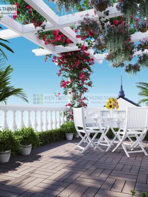 Thiết Kế Tiểu Cảnh Tầng Mái - Ảnh 5