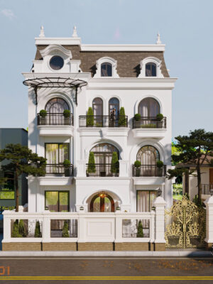 Alternative view of Villa Bảo Yến - Biệt thự 4 tầng 2 mặt tiền 200m2 Đông Anh - Hà Nội