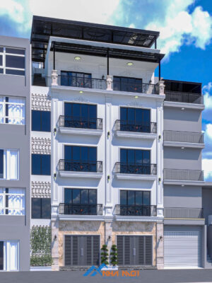 Mẫu Nhà ở cho thuê 18 phòng 5 tầng 1 tum tại Lĩnh Nam